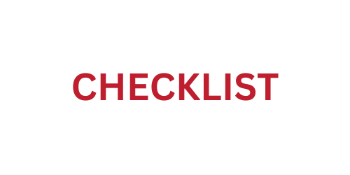 Presenter Checklist